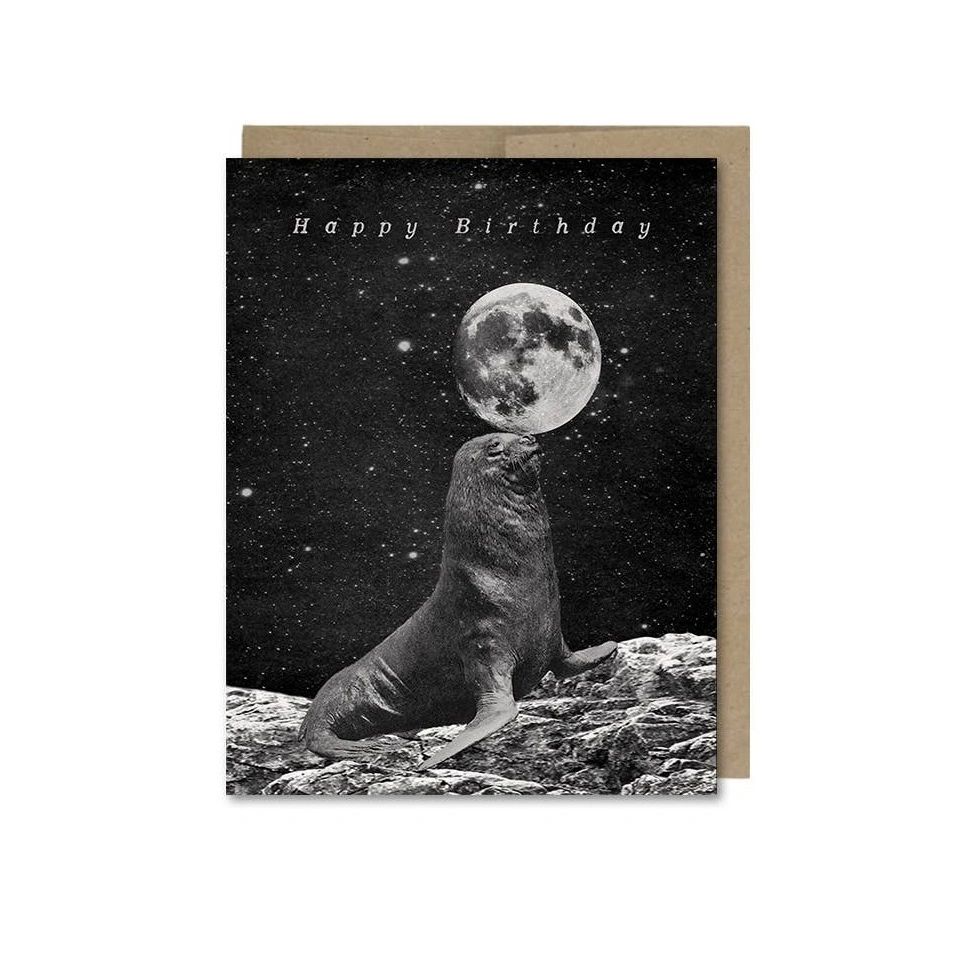 Happy Birthday Seal Ya Later Beaches Card