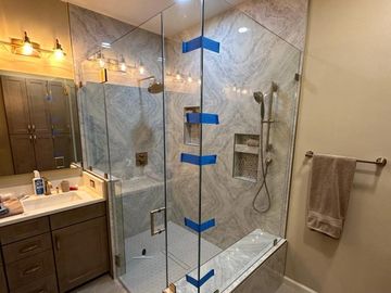 Corner Shower Door 