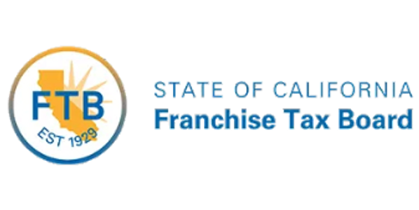 State of CA Franchise Tax Board Logo, link to check the status of your CA State Tax Refund. 