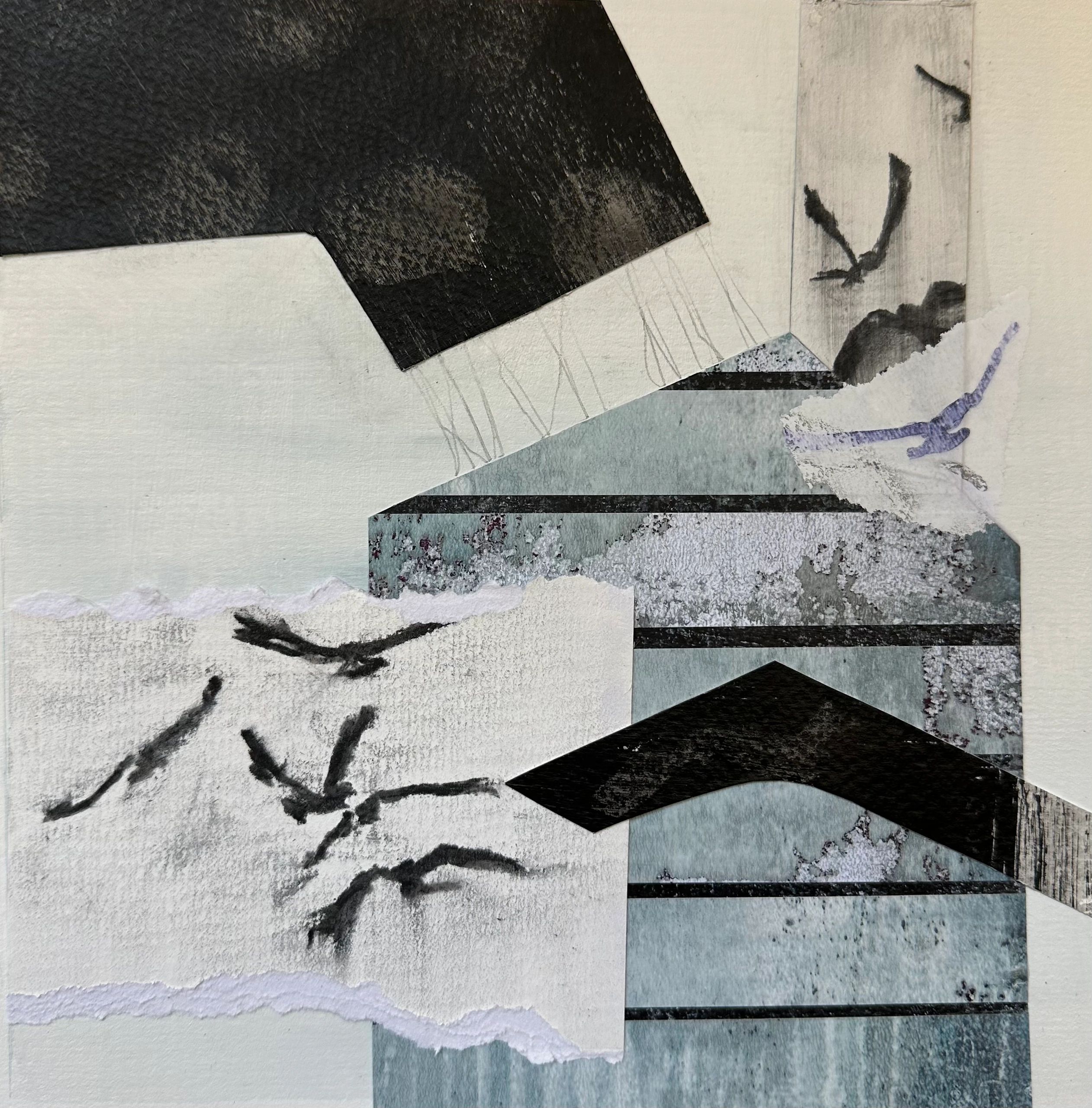 Trayci Tompkins Artist Collage Lansdown Art Studio