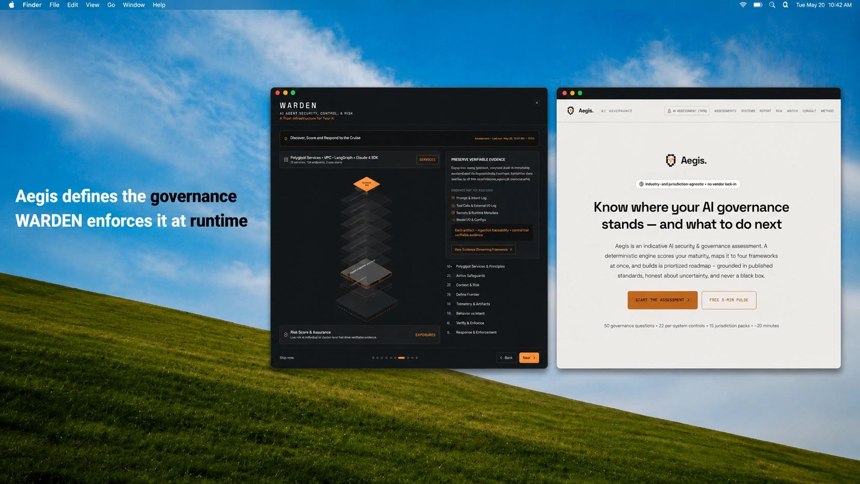 Aegis defines AI governance; WARDEN enforces it at runtime.