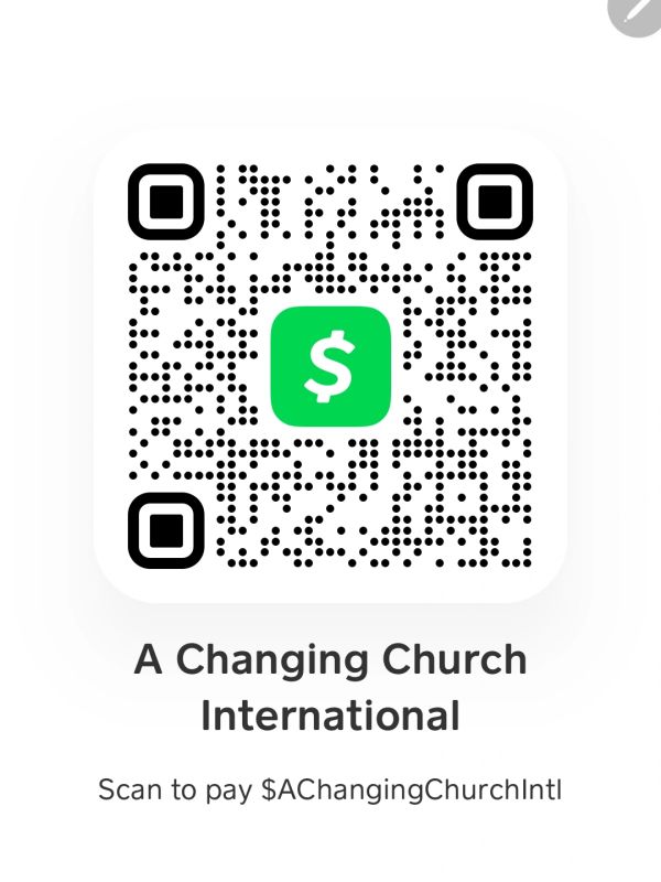 QR code for A Changing Church International payment.