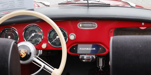A red car interior