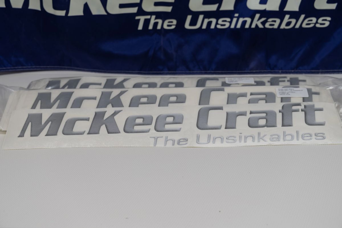 McKee Craft Grey 3D decal pair