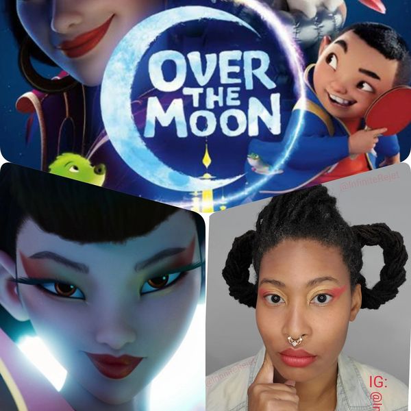 Cover photo and advertisement for a podvast episode reviewing Over The Moon.  