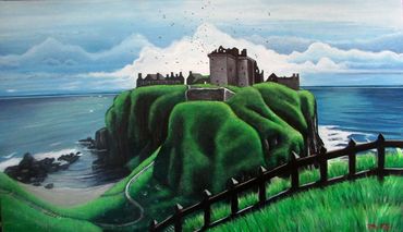 Castle Dunnottar, Scotland, Landscape, 