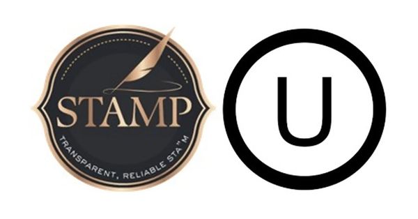 OU and STAMP logos - certification of kashrus of mezuzahs