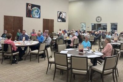 audience at Grace Church book event