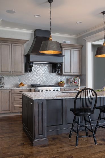 Traditional Kitchen, Harbor Mist, French Country, Kansas City, Kitchen Designer, Hood, KC, Island