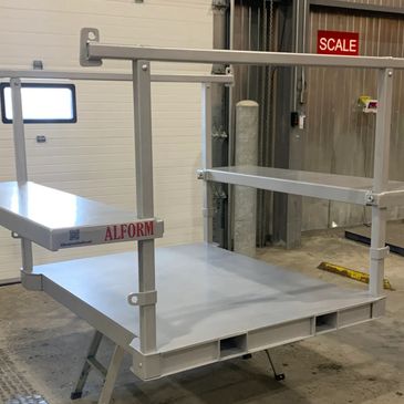 Complete With Your New Skid ;
Secure Tie Down Eyes on top for ladders
Adjustable Shelves
Skid Bed Ti