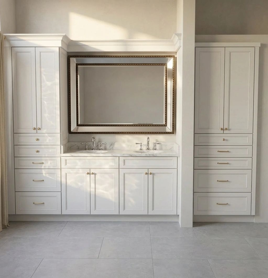 AI Render of Bath Vanity & Closet
