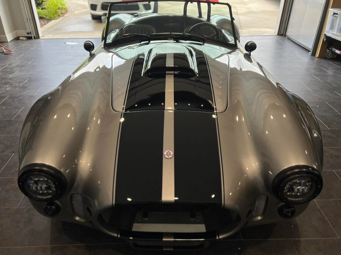 Ford Cobra that received our 5 year Ceramic Coating with a Single Stage Paint Correction.