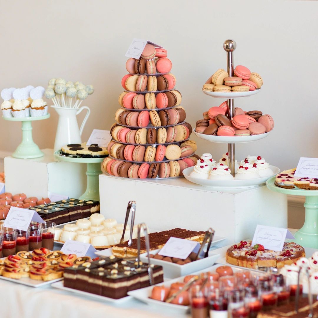 Dallas wedding dessert bar with cupcakes cookies and brownies