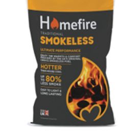 Homefire smokeless coal is a high-performance fuel that                                    burns cle