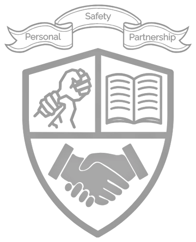 Grey Personal Safety Partnership Ltd. logo on a black background