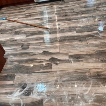 Deep cleaning wood-look tile in Chandler. We remove dull buildup to restore your floor's shine.