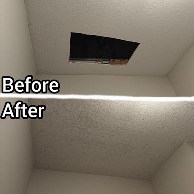 Texture ceiling repair