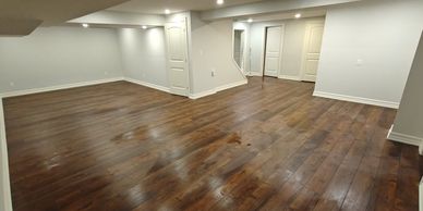 Basement renovation on Sunnyside Dr in London Ontario