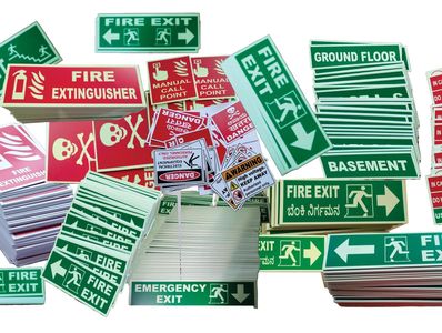 bulk of safety sign boards