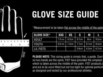 Click image to see detailed size charts from Fist Handwear.