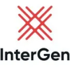 InterGen logo with red design above text.