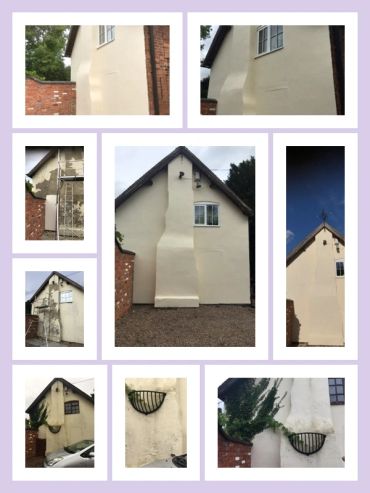 Repair and paint gable end