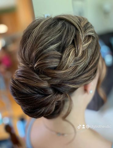 Sleek Bun with a braid