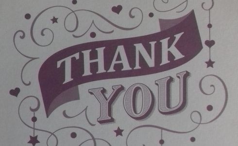 image with "Thank you" message