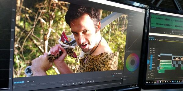 Frame grab from Episode 1 of "Which Die Is That Again?" a fantasy, comedy web series I wrote, direct