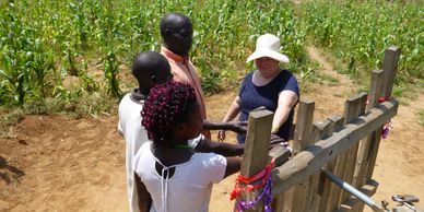 Another well is turned over a community committee which will be responsible for its maintenance.