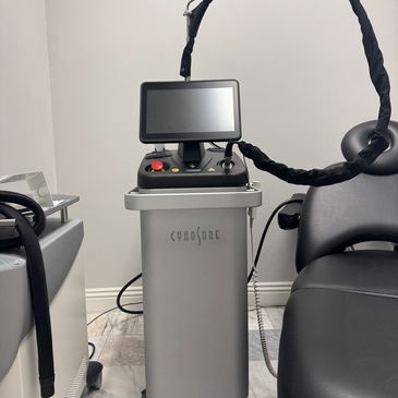 Medical laser device for cosmetic treatments.