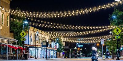 Downtown Main Street at Night