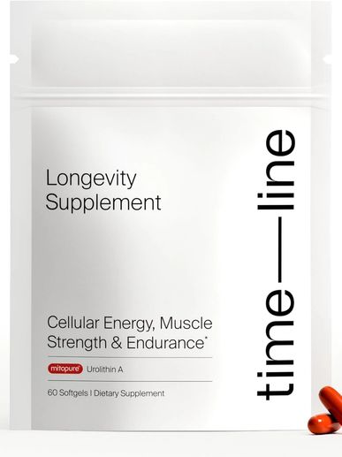 Time Line Longevity Supplement Urolithin A for Cellular Energy, Muscle Strength and Endurance