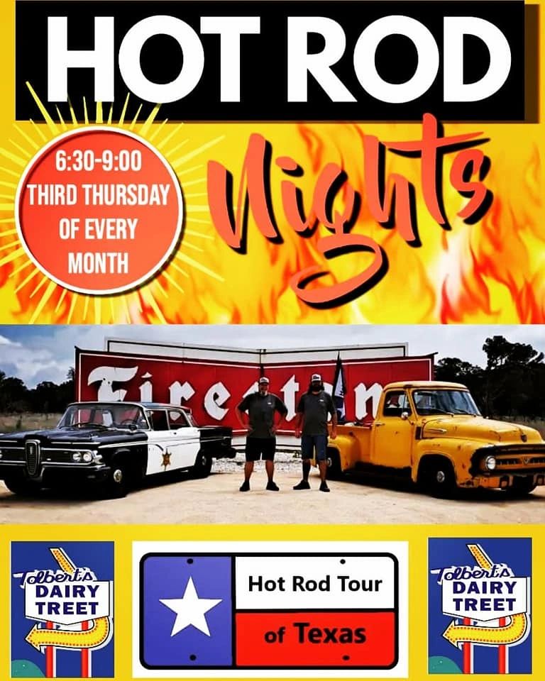 Hot Tour of Texas Hot Rod Nights Flyer