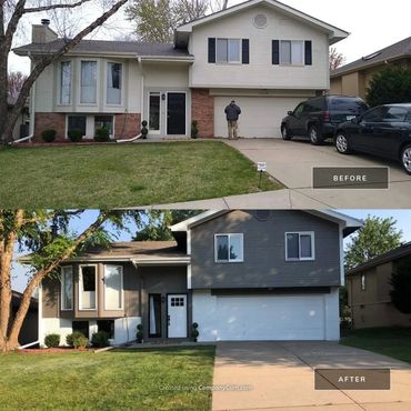 Exterior Painting before and after photos
