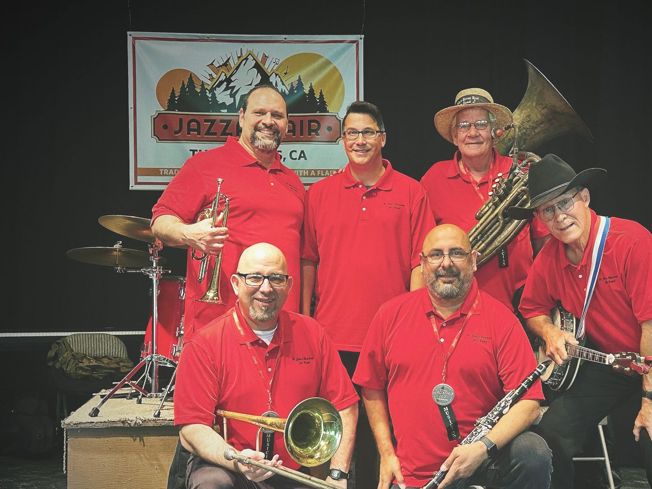 The band at 2023 JazzAffair, Three Rivers, CA.