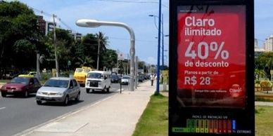 Mobliíario Urbano nas Principais Capitais .
Publicidade em Relógios de temperatura ,Bancas de Jornal , Abrigos de ônibus , Placas de Rua , Tótens , Cabines telefônicas , pórticos publicitários localizados em diversas cidades do Brasil, sempre aliando a utilidade com a beleza de cada cidade . www.paineisdobrasil.com.br 