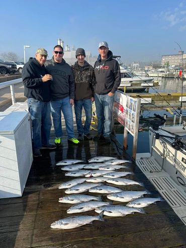 Port Washington Charter Fishing, Port Washington Fishing Charters, Ninja Charters. Coho and salmon