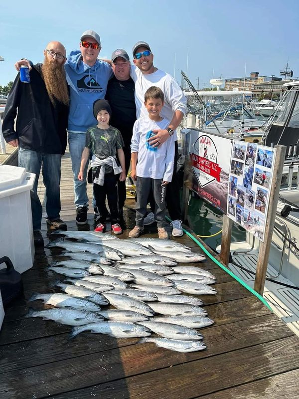 Outcast Charter Fishing  Port Washington Wisconsin Lake Michigan Salmon  Fishing Charter