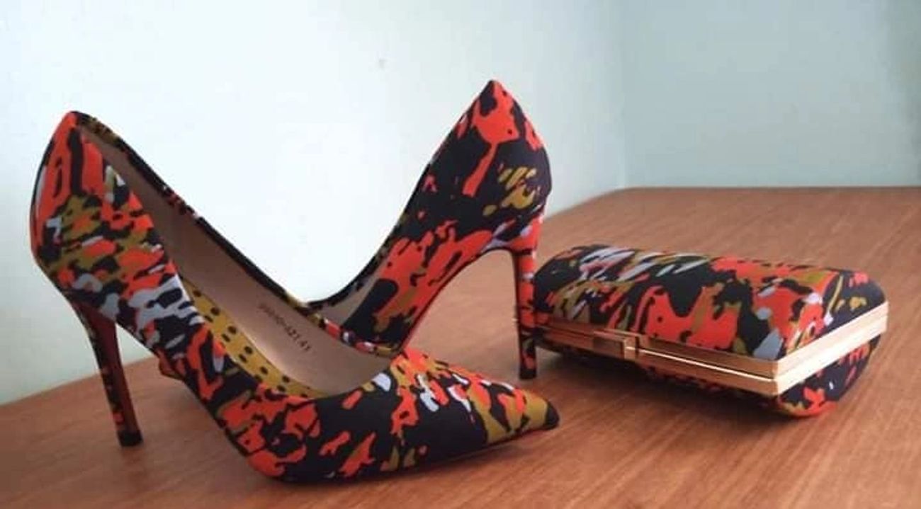 Ladies Floral Print Remodelled Heels