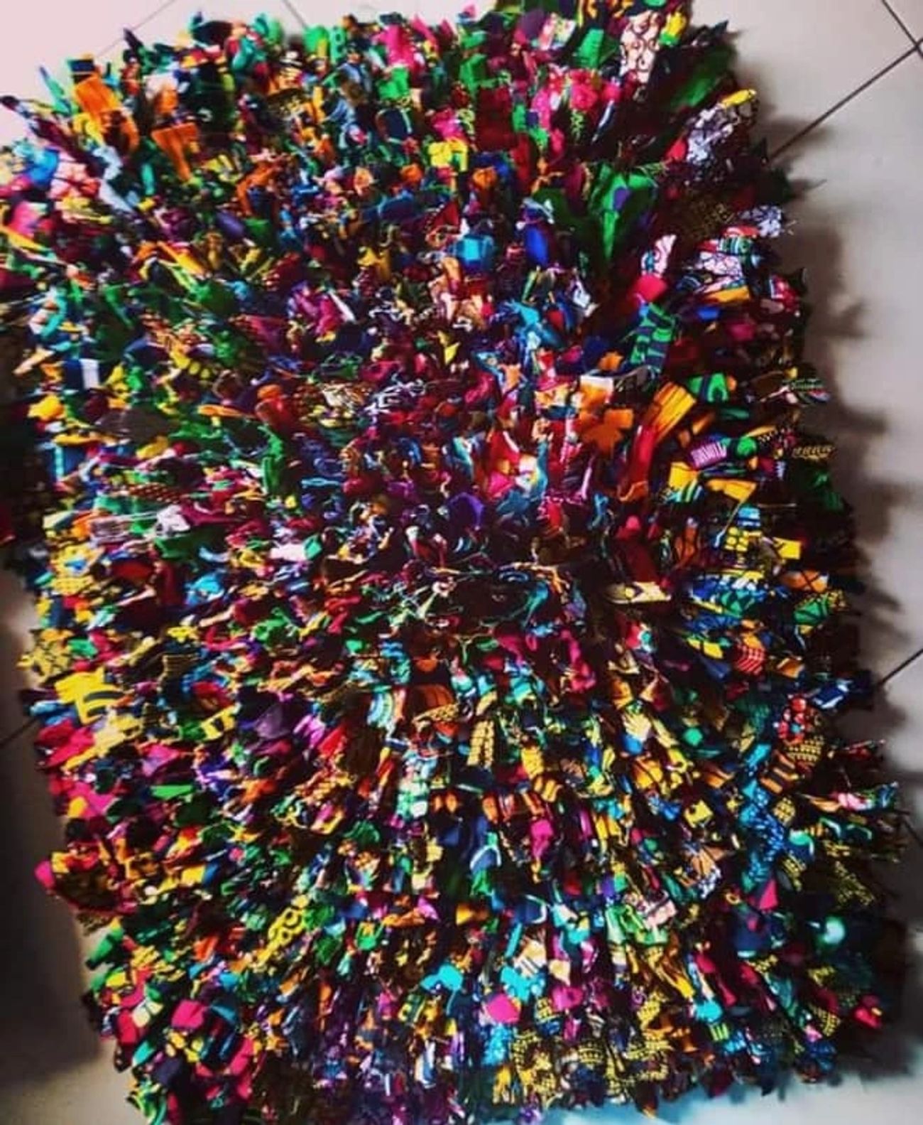 Multi Fabric Floor Rug 02