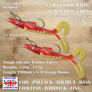 CrazyTails lures for big Cod and Halibut fishing in the UK, Norway, Iceland  