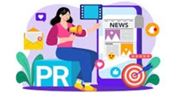 This is an image displaying all the pictures that deal with a public relations marketing plan. 