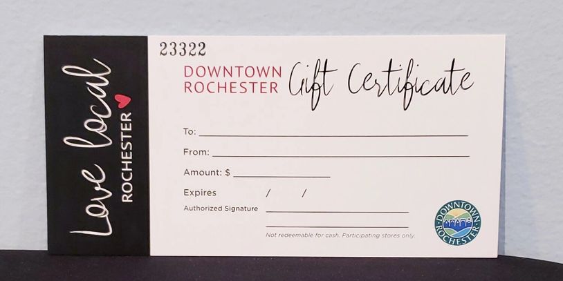 Grant's Pizza House participates in the Love Local Rochester Gift Certificate Program! 