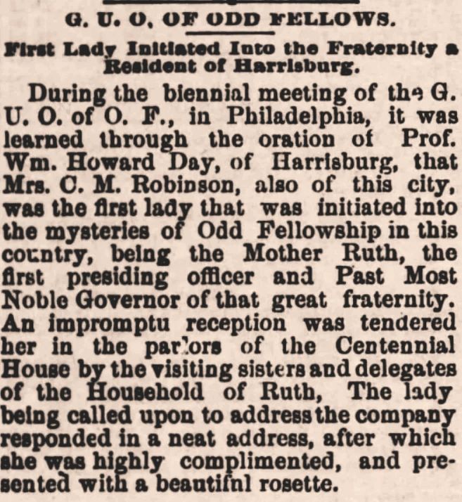 Harrisburg Telegraph October 25, 1886