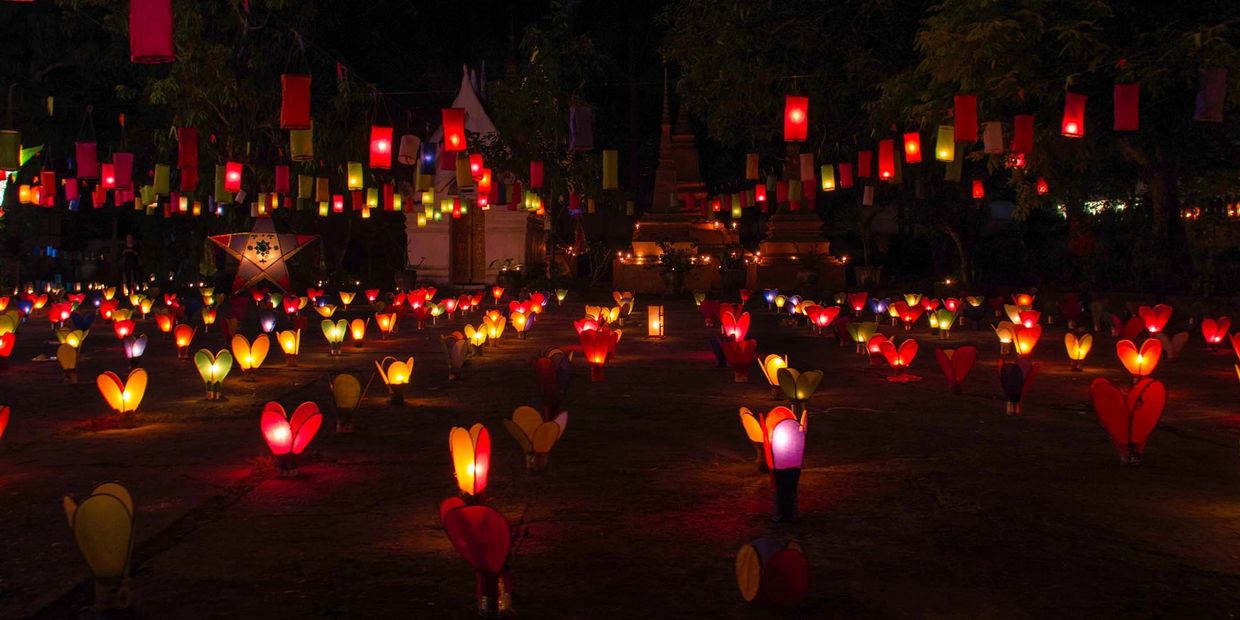 the festival of light in Luang Prabang, Laos