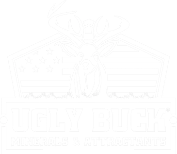 Logo featuring a deer with antlers and American flag background.