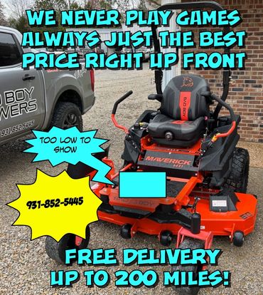 2025 BAD BOY MAVERICK HD 60"  $7658.00 KAWASAKI ENGINE