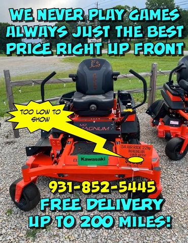 2025 BAD BOY MAGNUM 54" KAWASAKI ENGINE  AIR RIDE SEAT $4399.00