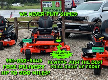 2025 BAD BOY ZT AVENGER 60" KAWASAKI ENGINE AIR RIDE SEAT 
$5179.00